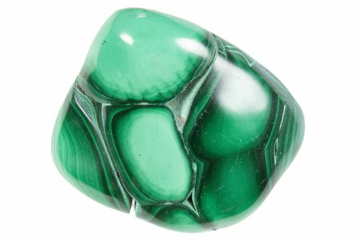 Polished Banded Malachite Specimen - DR Congo #305218